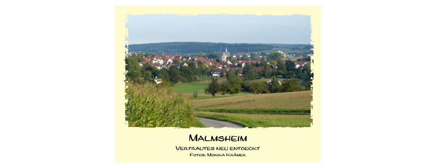 Beispielseite aus dem Fotobuch Malmsheim
